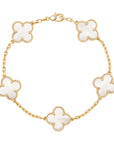 IV Clover Mother-of-Pearl Bracelet