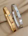 Celestial Evil Eye Rhinestone Bangle