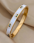 Celestial Enamel Evil Eye Bangle