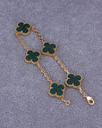 IV Clover Malachite Bracelet