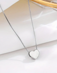 Silver Lumière Heart Necklace