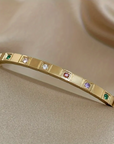 Golden Prism Zircon Bangle