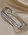 Eternal Cross Cuff Bangle