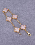 IV Clover Pink Mother-of-Pearl Bracelet